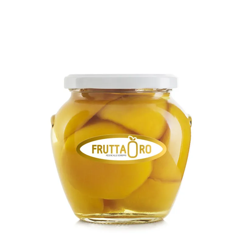 FRUTTA ORO PESCHE IN VASO ORCIO GR.560 ***