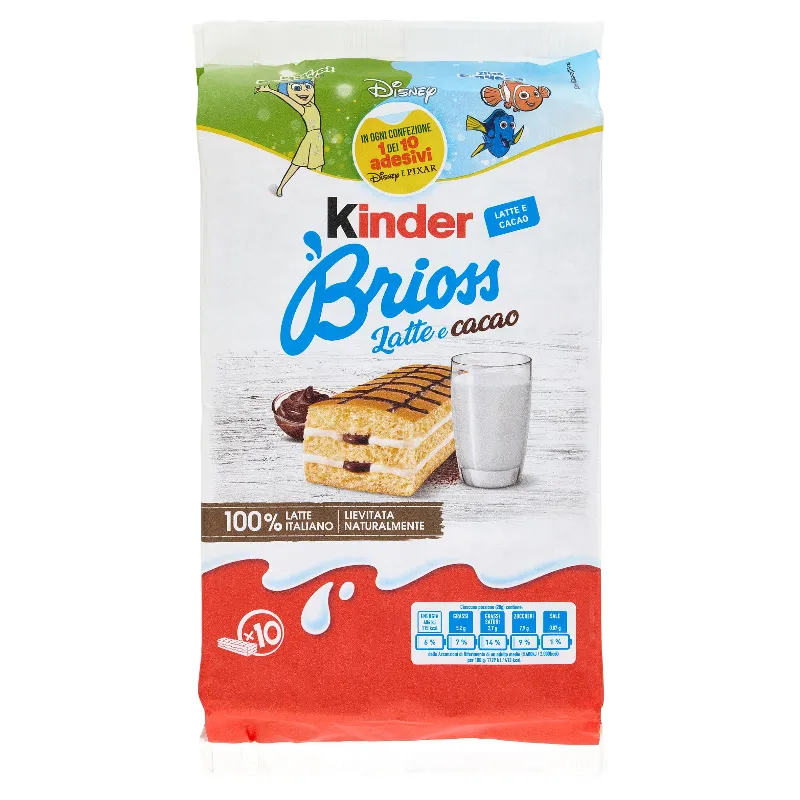 KINDER BRIOSS T10 LATTE E CACAO GR.280