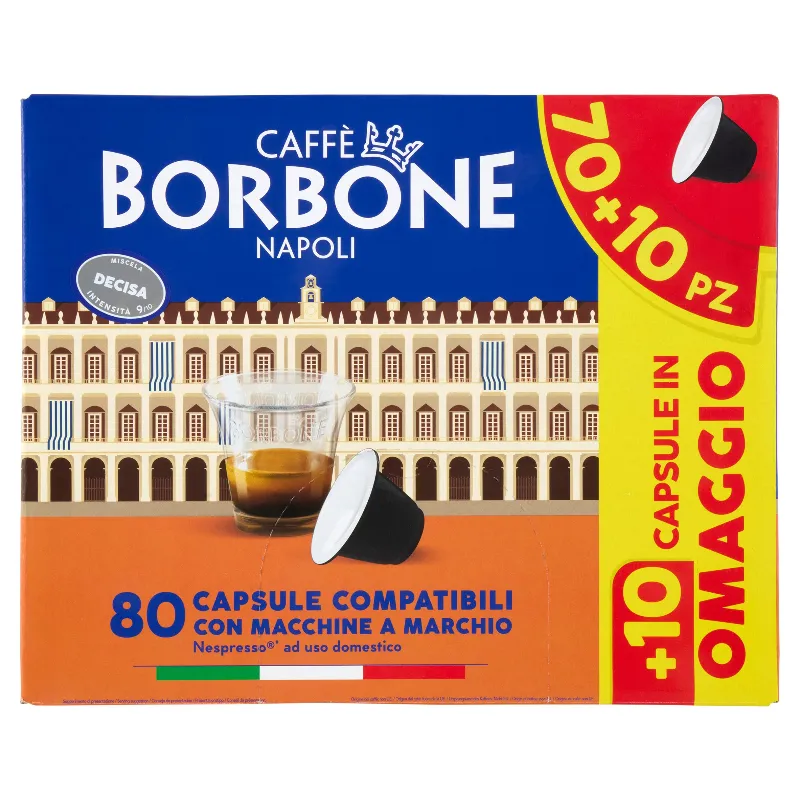 BORBONE 70 CAPSULE NESPRESSO MISCELA DECISA +10