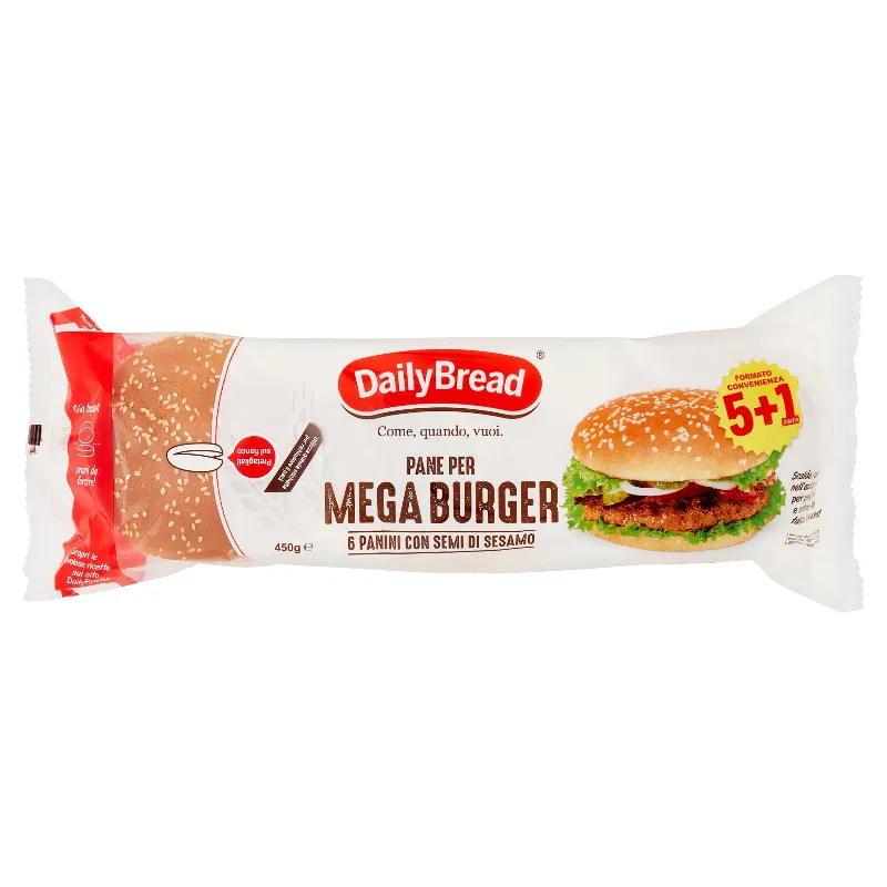 DAILY BREAD MEGA BURGER SESAMO GR.450