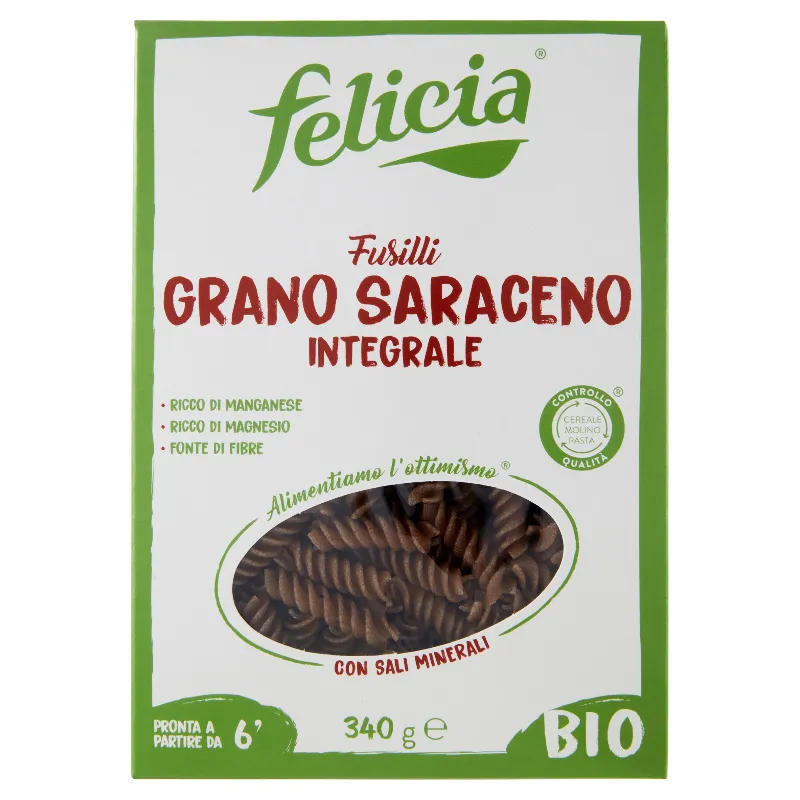 FELICIA FUSILLI GRANO SARACENO BIO GR.340