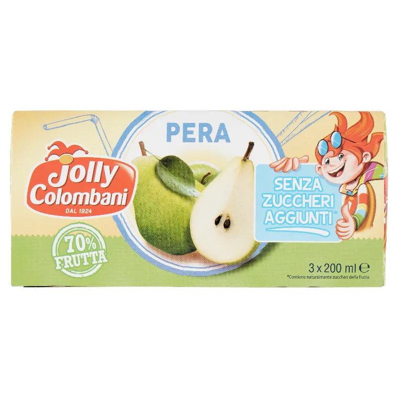 JOLLY COLOMBANI SENZA ZUCCHERI PERA ML.200X3