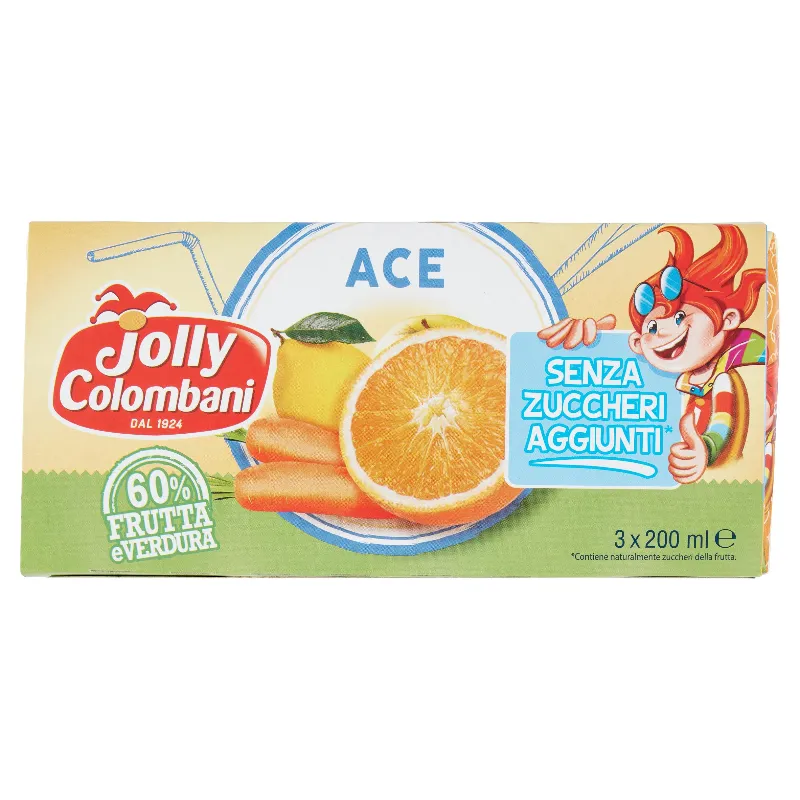 JOLLY COLOMBANI SENZA ZUCCHERI ACE ML.200X3