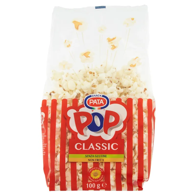 PATA POP CORN TRASPARENTE GR.100