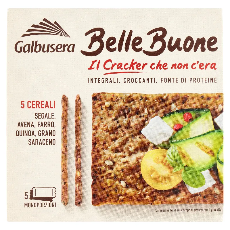 GALBUSERA BELLEBUONE CRACKER 5 CEREALI GR.200