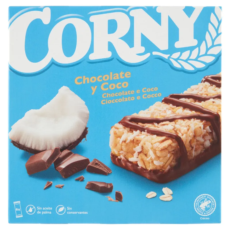 CORNY BARRETTE CIOCCOLATO E COCCO GR.25X6