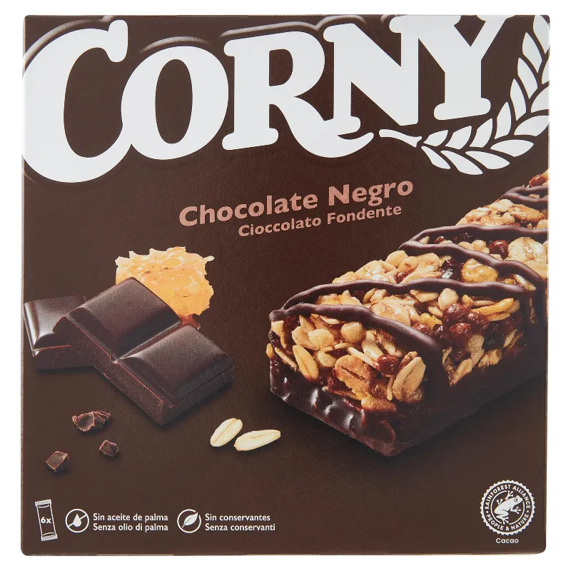 CORNY BARRETTE CIOCCOLATO FONDENTE GR.23X6