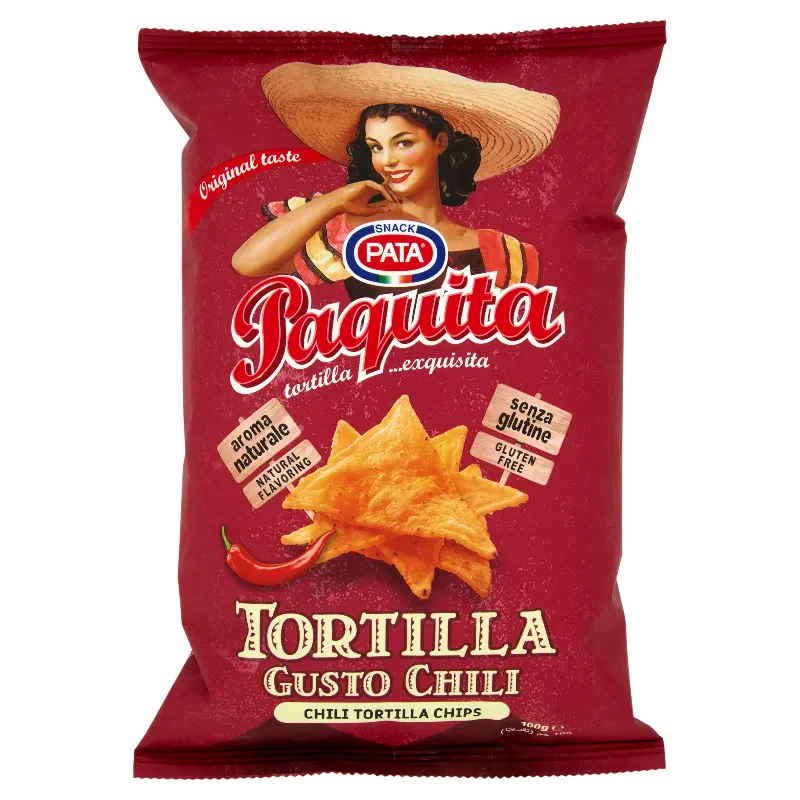 PATA PASQUITA TORTILLA CHIPS CHILI GR.100