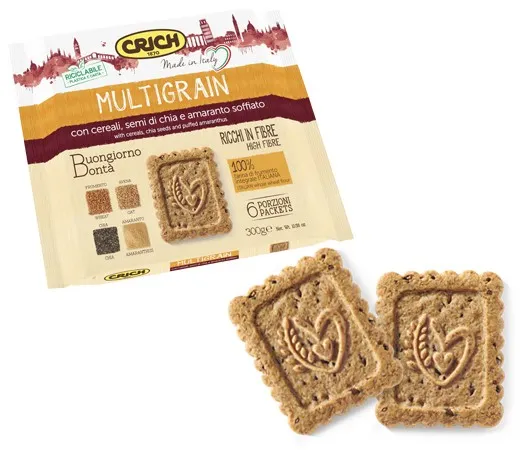 CRICH MULTIGRAIN BISCOTTI C/CER&SEMI GR.300 ***