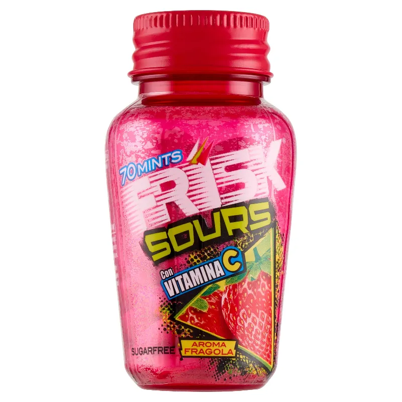 PERFETTI FRISK SOURS STRAWBERRY BARATTOLO GR.49