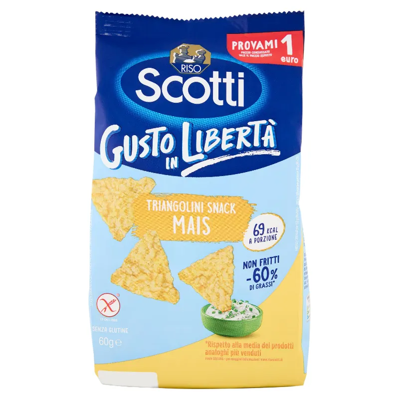 SCOTTI RISO TRIANGOLINI SNACK MAIS GR.60