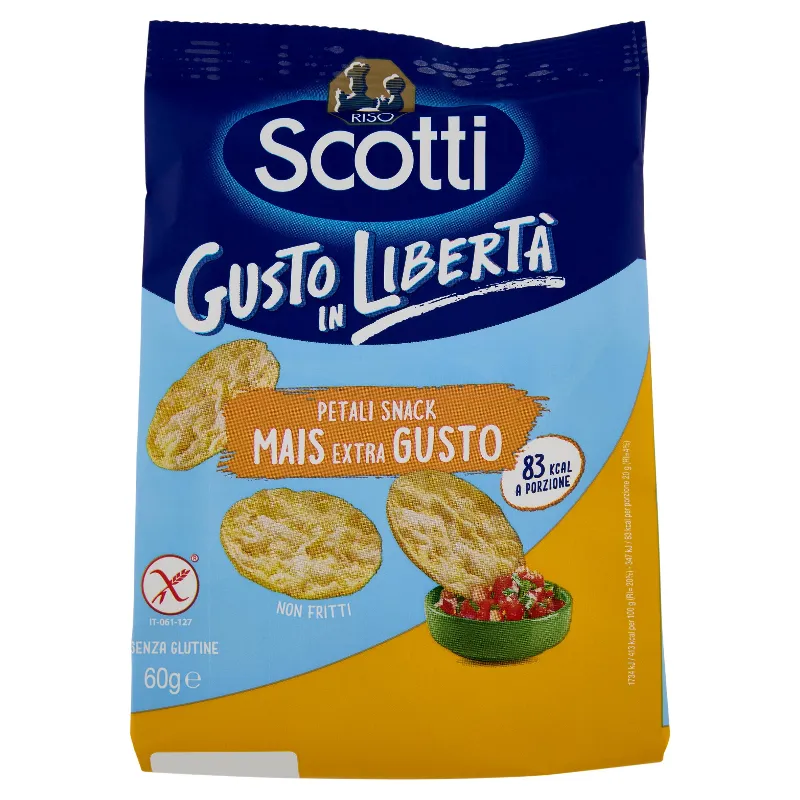 SCOTTI RISO PETALI SNACK MAIS EXTRA GUSTO GR.60