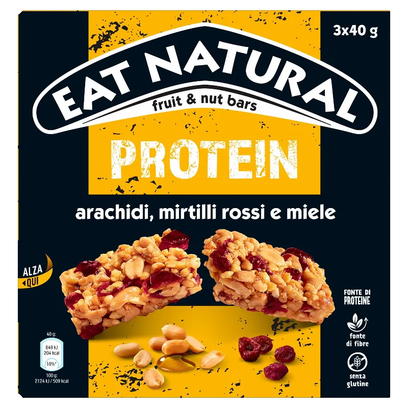 EAT NATURAL BARRETTA ARACHIDI MIRTILLI GR.120