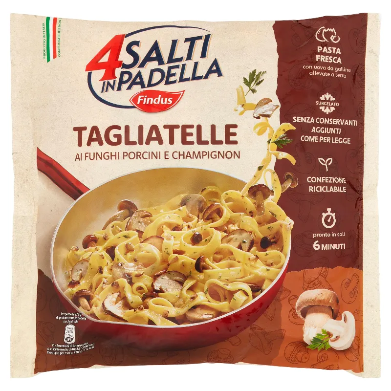 FINDUS 4 S/PAD.TAGLIATELLE FUNGHI PORCINI GR.550