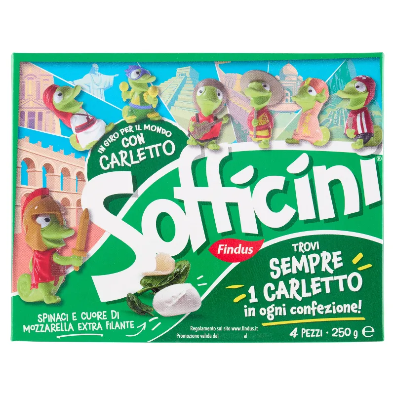 FINDUS SOFFICINI SPINACI E MOZZARELLA GR.250