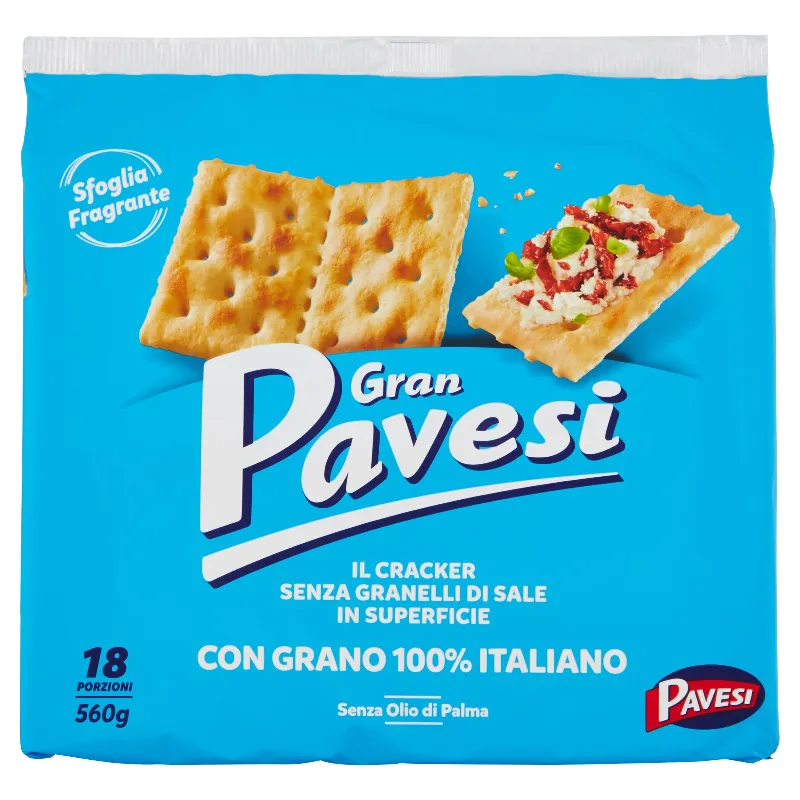 PAVESI CRACKERS GRANPAVESI NON SALATI GR.560