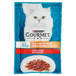 GOURMET PERLE FILETTINI IN SALSA MANZO GR.85