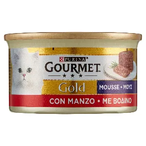 GOURMET GOLD GATTO MOUSSE MANZO GR.85