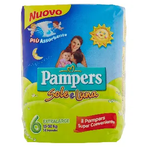 PAMPERS SOLE&LUNA N.6 XL 15-30KG X13