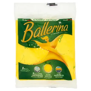 BALLERINA PANNO GIALLO X3