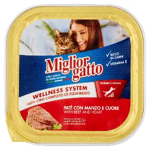 MIGLIOR GATTO PATE VASCH.MANZO GR.100
