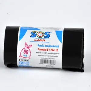 SACCO COND.SOS NERO X10 LT.90 CM70X110