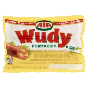 AIA WUDY WURSTEL AL FORMAGGIO GR.150