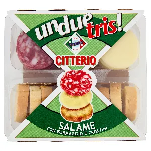 CITTERIO "UNDUETRIS" MERENDA AL SALAME GR.100