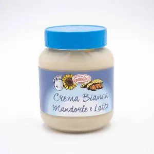 GANDOLA CREMA BIANCA ALLE MANDORLE VASO GR.350***