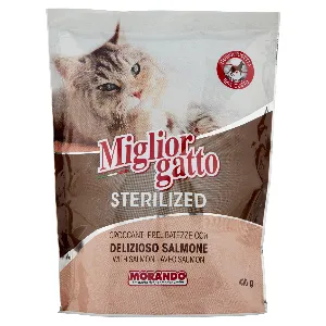 MIGLIOR GATTO STERILIZED CROCC. SALMONE GR.400