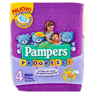 PAMPERS PROGRESSI N.4 MAXI X22 KG.4-18