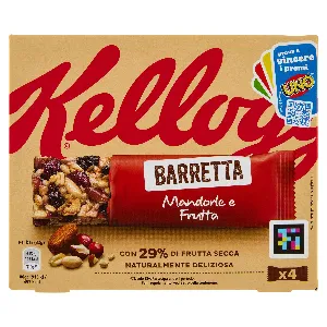 KELLOGG'S BARRETTE MANDORLE E FRUTTA GR.32X4