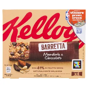 KELLOGG'S BARRETTE MANDORLE E CIOCCOLATO GR.32X4