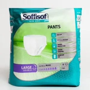 SOFFISOF PANTS MAXI AIRDRY LARGE X8 CM110-150