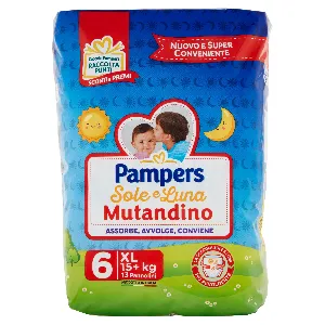PAMPERS SOLE&LUNA MUTANDINO EXT/LARGE X13 +15KG