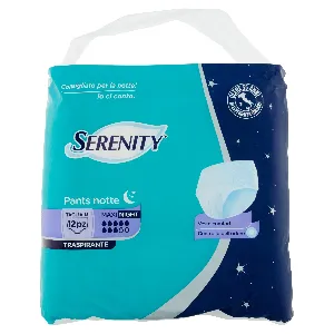 SERENITY PANTS NOTTE TG.M MAXI TRASP.X12