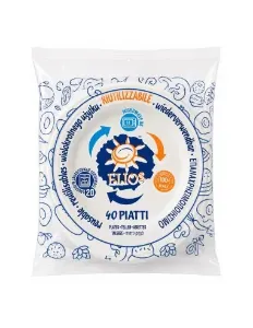 ELIOS PIATTO BIANCO RIUTILIZ.PP DESSERT X40