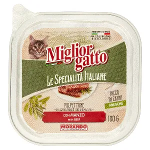 MIGLIOR GATTO PATE SPEC.ITAL.MANZO GR.100