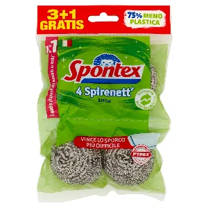 SPONTEX SPIRENETT ACCIAIO X3+1