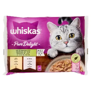 WHISKAS PURE DELIGHT MENU ASS POL/SALM GR85 X4