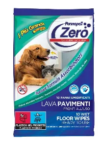 PANNOPEL ZERO PANNI UMIDIF.LAVAPAV.X10 CM30X40