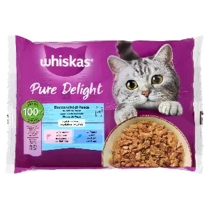 WHISKAS PURE DELIGHT BOCCONCINI PESCE GR85 X4