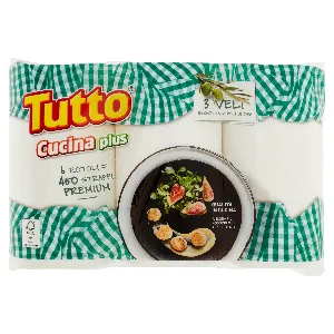 TUTTO CARTA CUCINA PLUS 3VELI 450STRAP 6 ROT (I&O)