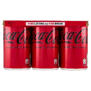COCA COLA ZERO MINI LATTINA CL.15X6