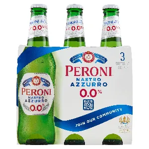 NASTRO AZZURRO ZERO BIRRA ANALCOLICA CL.33X3