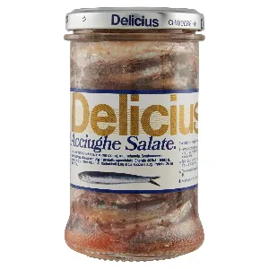 DELICIUS ACCIUGHE SALATE IN VETRO GR.310