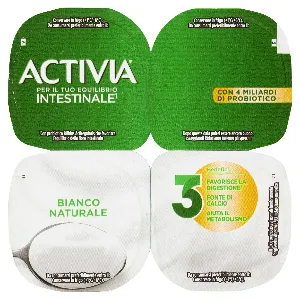 DANONE ACTIVIA YOGURT BIANCO NATURALE GR.125X4