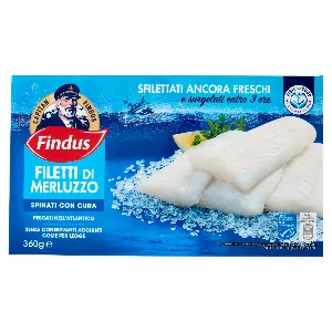 FINDUS FILETTI DI MERLUZZO IN PORZIONI GR.360