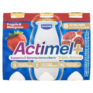 DANONE ACTIMEL FRAGOLA&MELOGRANO 100X6