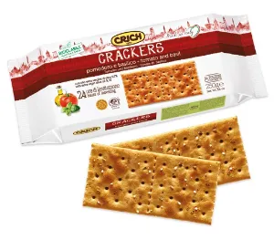 CRICH CRACKERS CON POMODORO E BASILICO GR.250